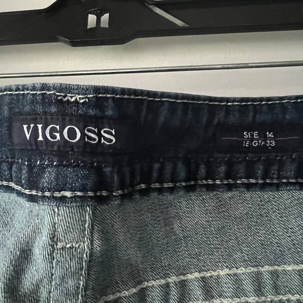 Vigoss Women's Boot Cut Jeans - Size 14x33 - Picture 7 of 10